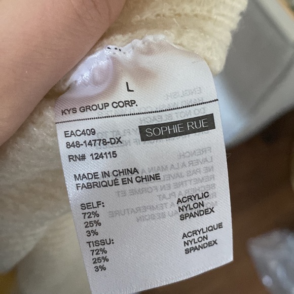 Sophie rue BNWT cream sweater - Picture 4 of 4